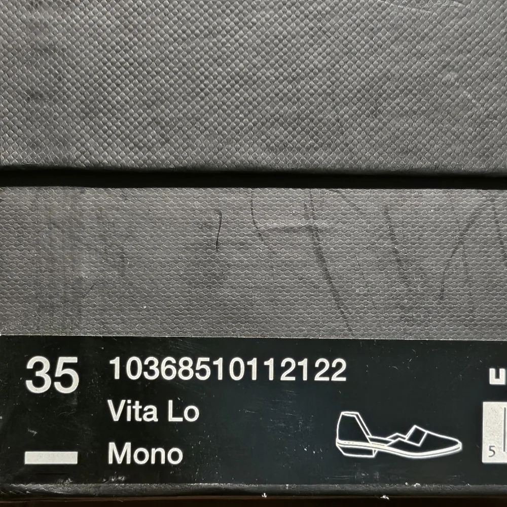 United Nude Vita Lo 'Mono' Black White d'Orsay Pointed Toe Flat Wmn US 5| EU 35